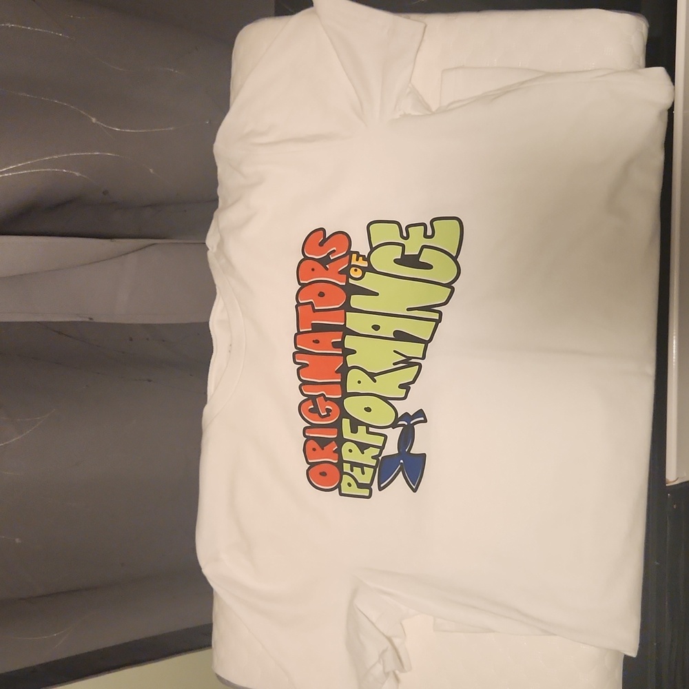 Under Armour White Loose Fit Graphic T-Shirt | Boys